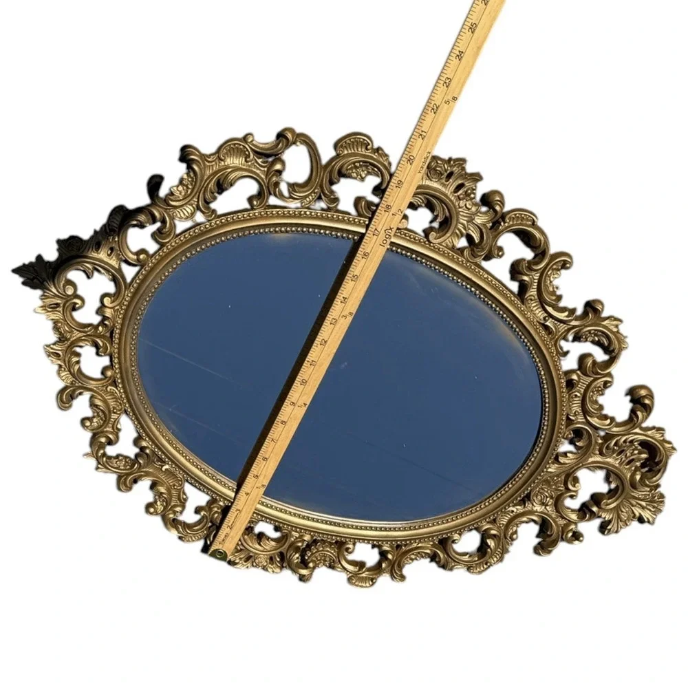 VTG Burwood Hollywood Regency Ornate Wall Mirror 32